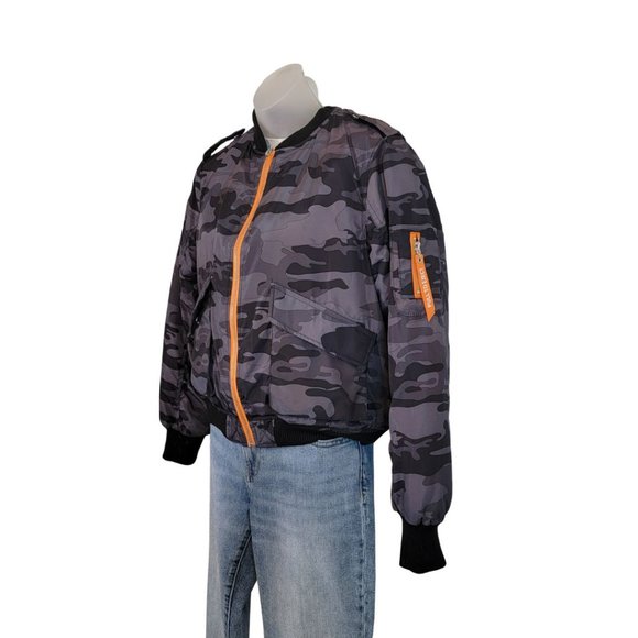 Camo Lightweight Bomber Jacket - Medium NWOT - Picture 4 of 16